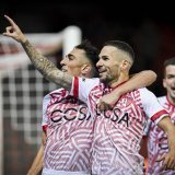 Sorgic, Chouaref à sa gauche et Bua en arrière plan, trois éléments importants dans la réussite actuelle du FC Sion en Challenge League